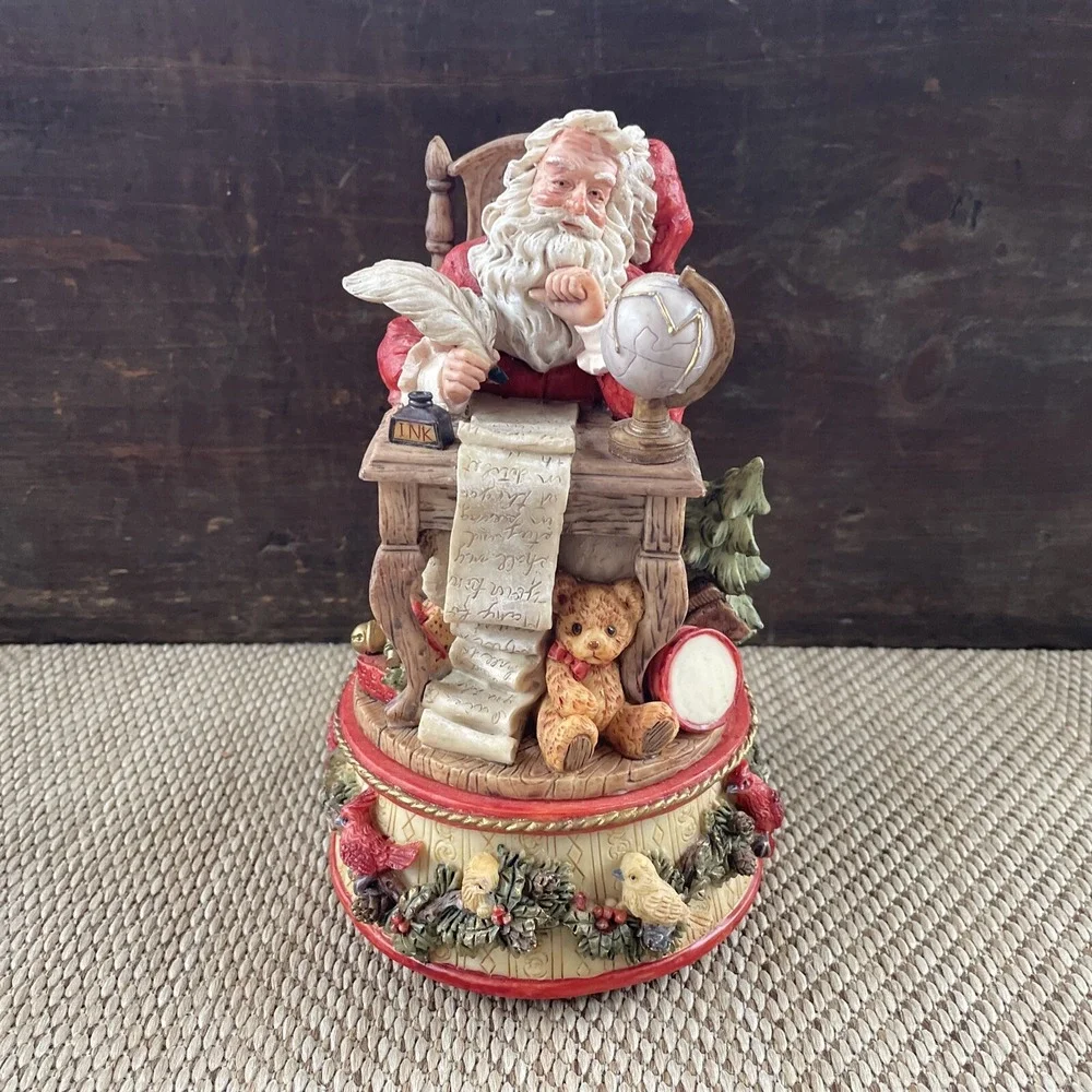 Vintage St Nicholas & Me WBI 1994 Tall  Santa Figurine Collectible Music